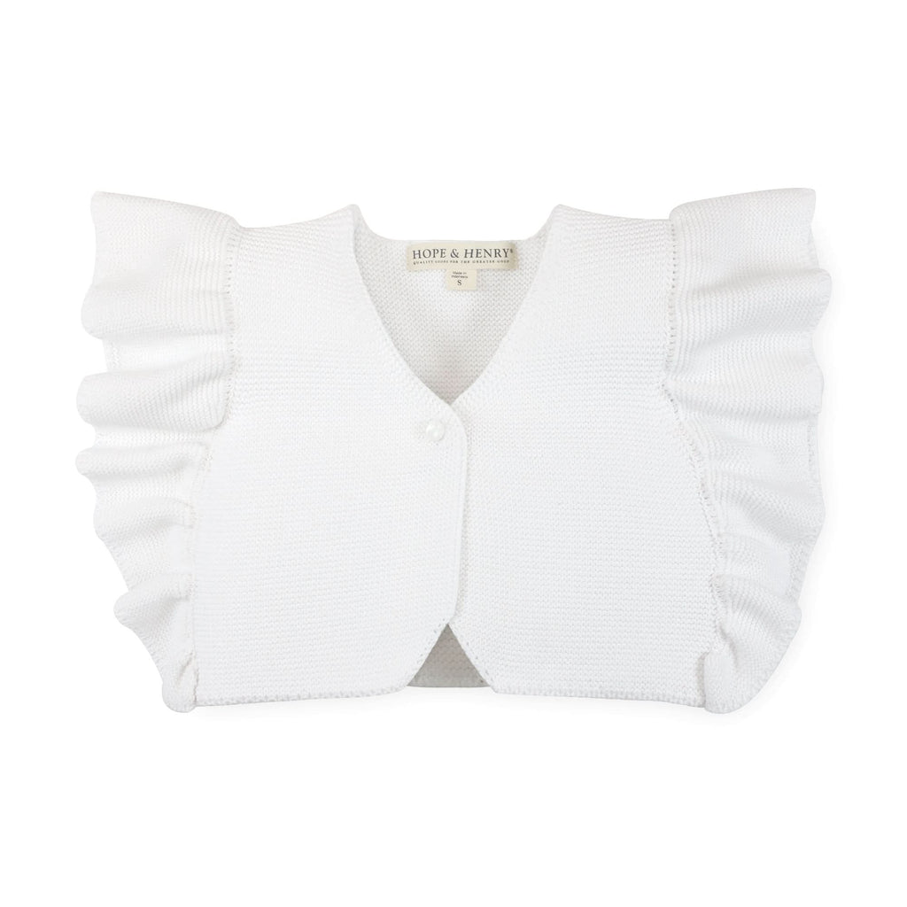 Ruffle Sleeve Sweater Vest