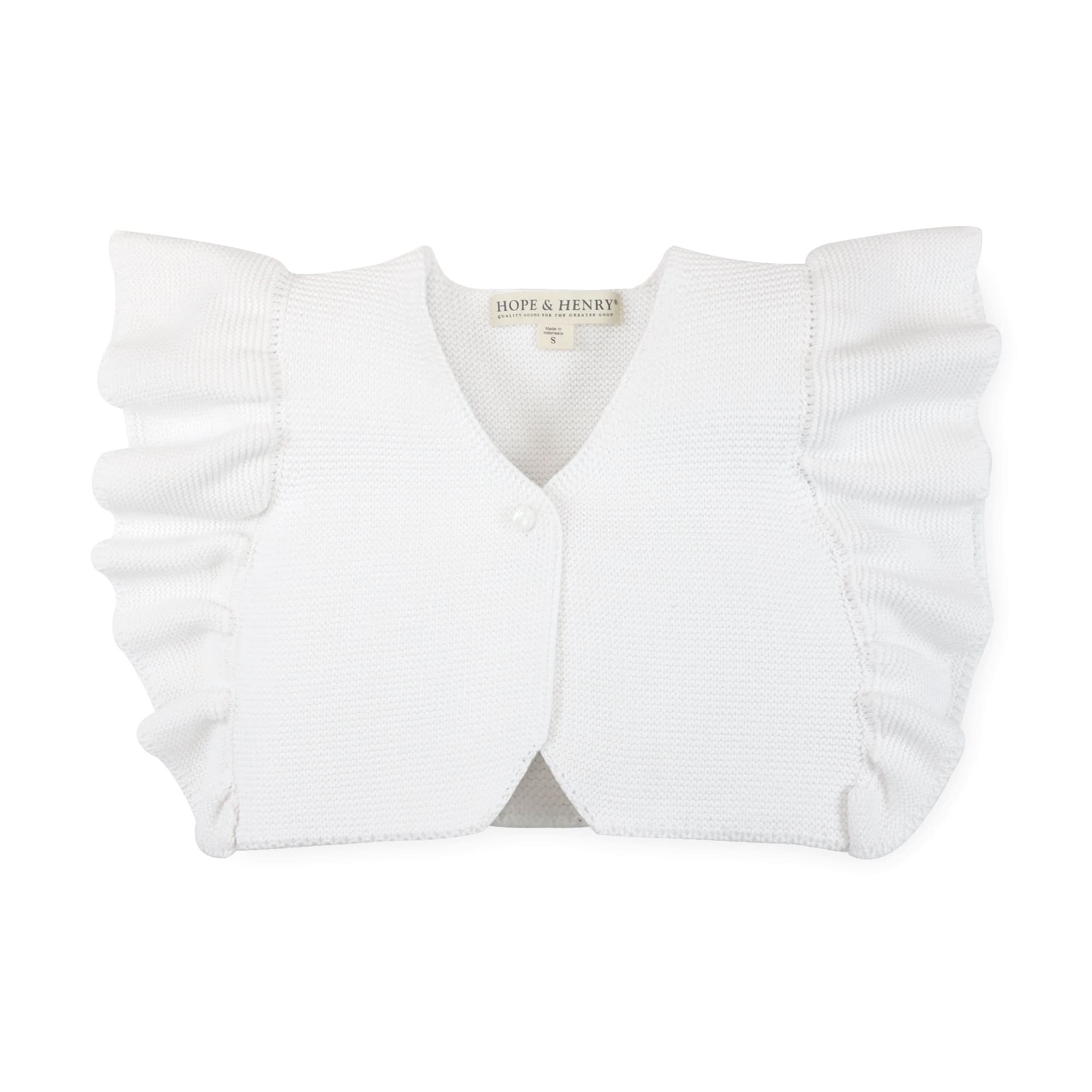 Ruffle Sleeve Sweater Vest
