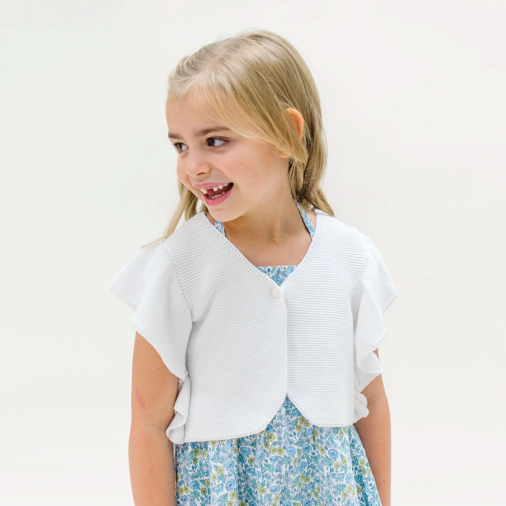 Ruffle Sleeve Sweater Vest