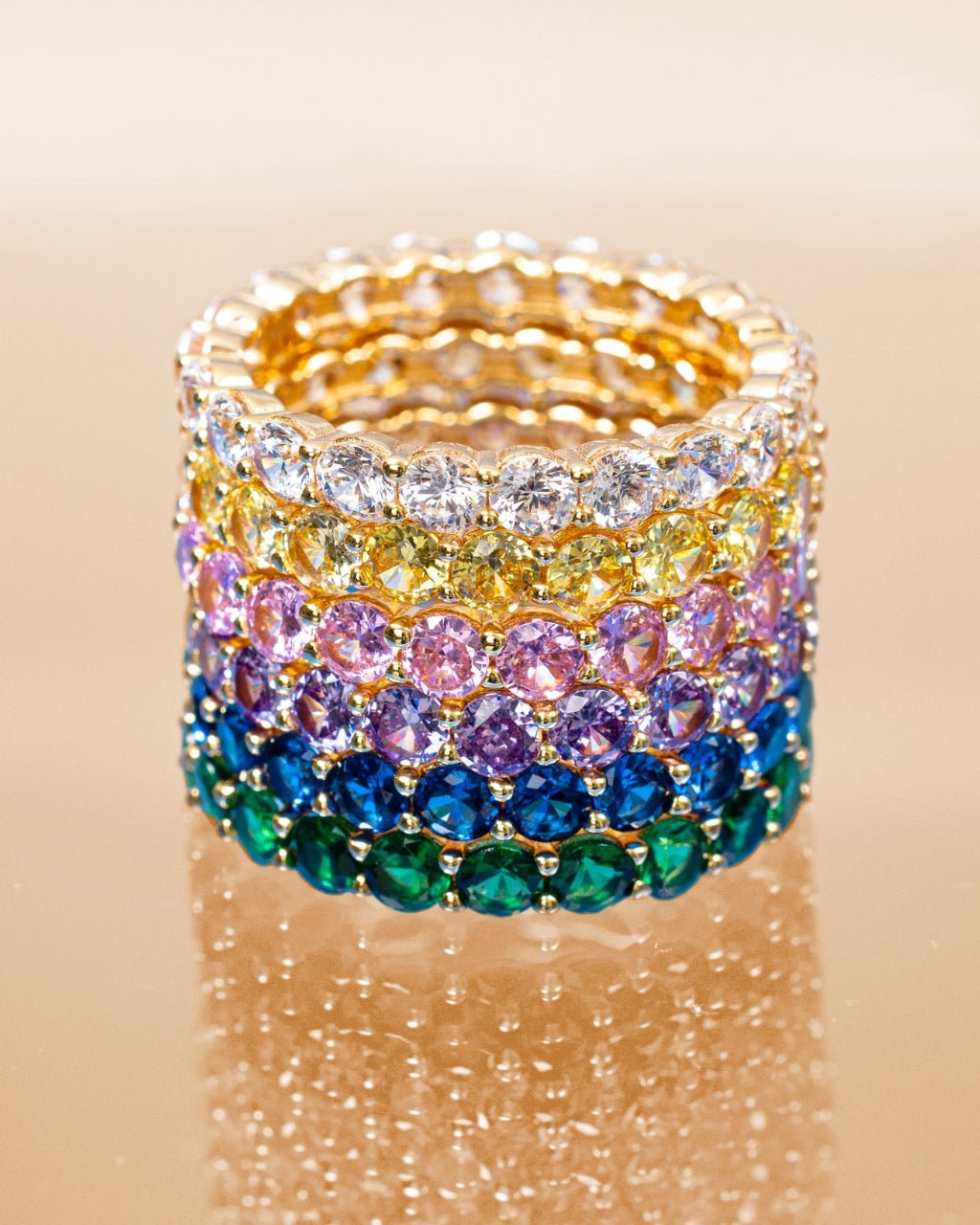 Sterling Silver Gracie CZ Eternity Ring