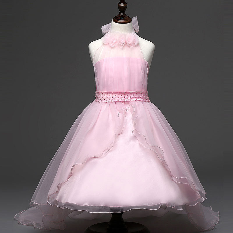 New Princess Dress for Girls - Wedding Gown with Train