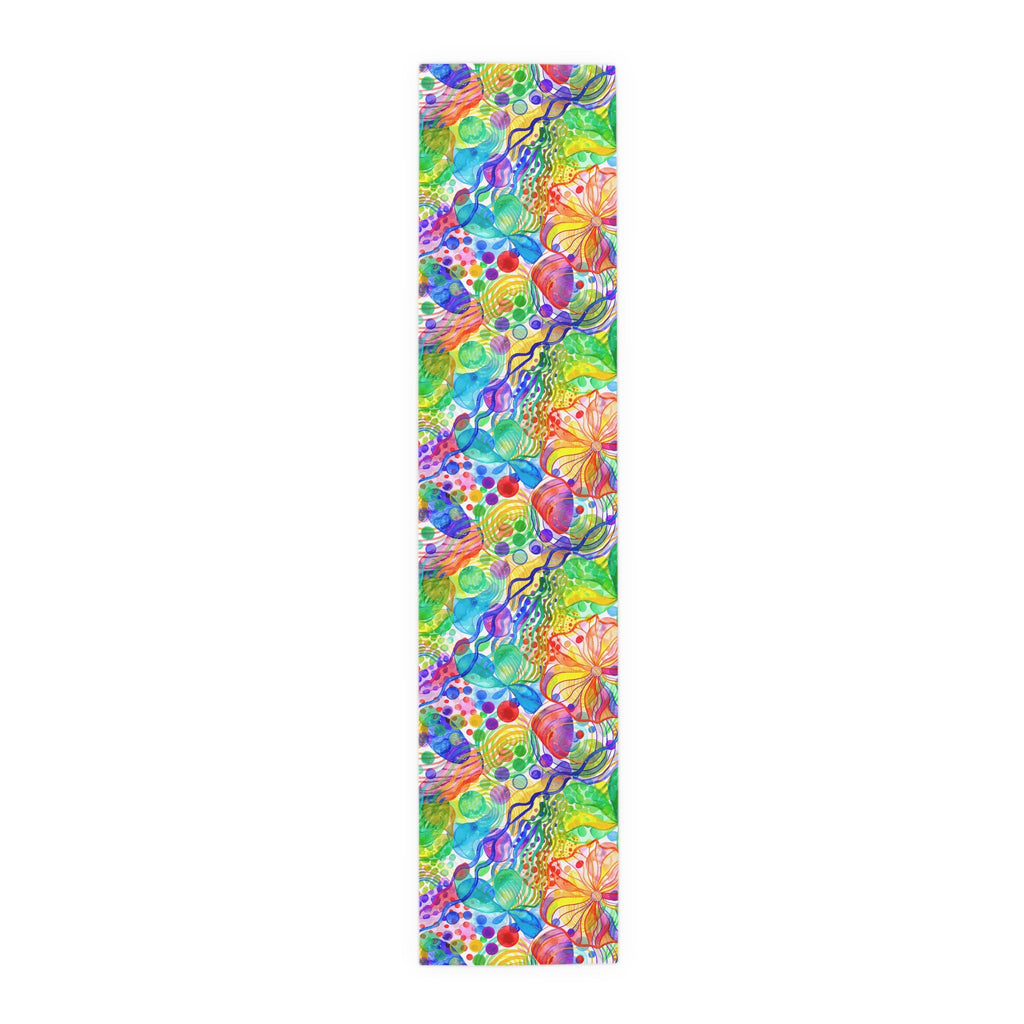 Bespattered Facade Rainbow Shapes Table Runner (2 sizes)