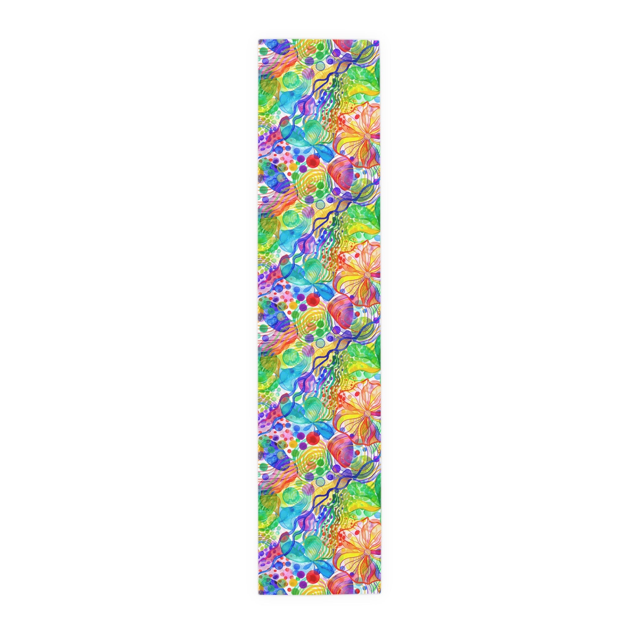 Bespattered Facade Rainbow Shapes Table Runner (2 sizes)