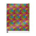 Bespattered Facade Rainbow Leopard Wrapping Paper | Three Sizes | Glossy or Matte