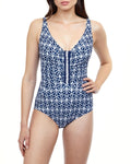 Profile by Gottex Ruched Tummy-Control One-Piece Swimsuit, Size 10