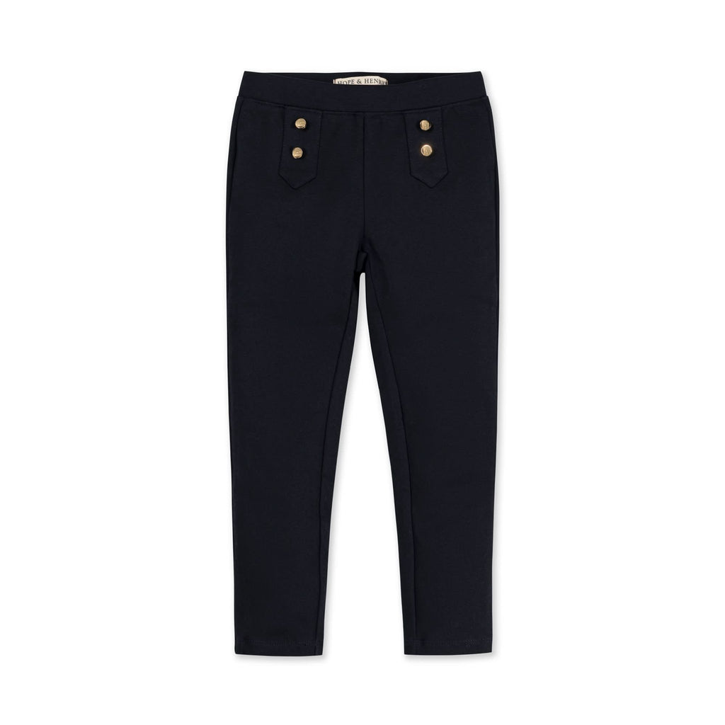 Button Placket Ponte Pant - Baby