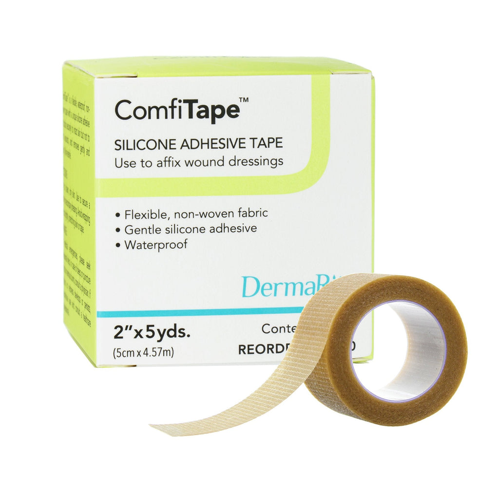ComfiTape™ Silicone Medical Tape, 2 Inch x 5 Yard, Tan 69250