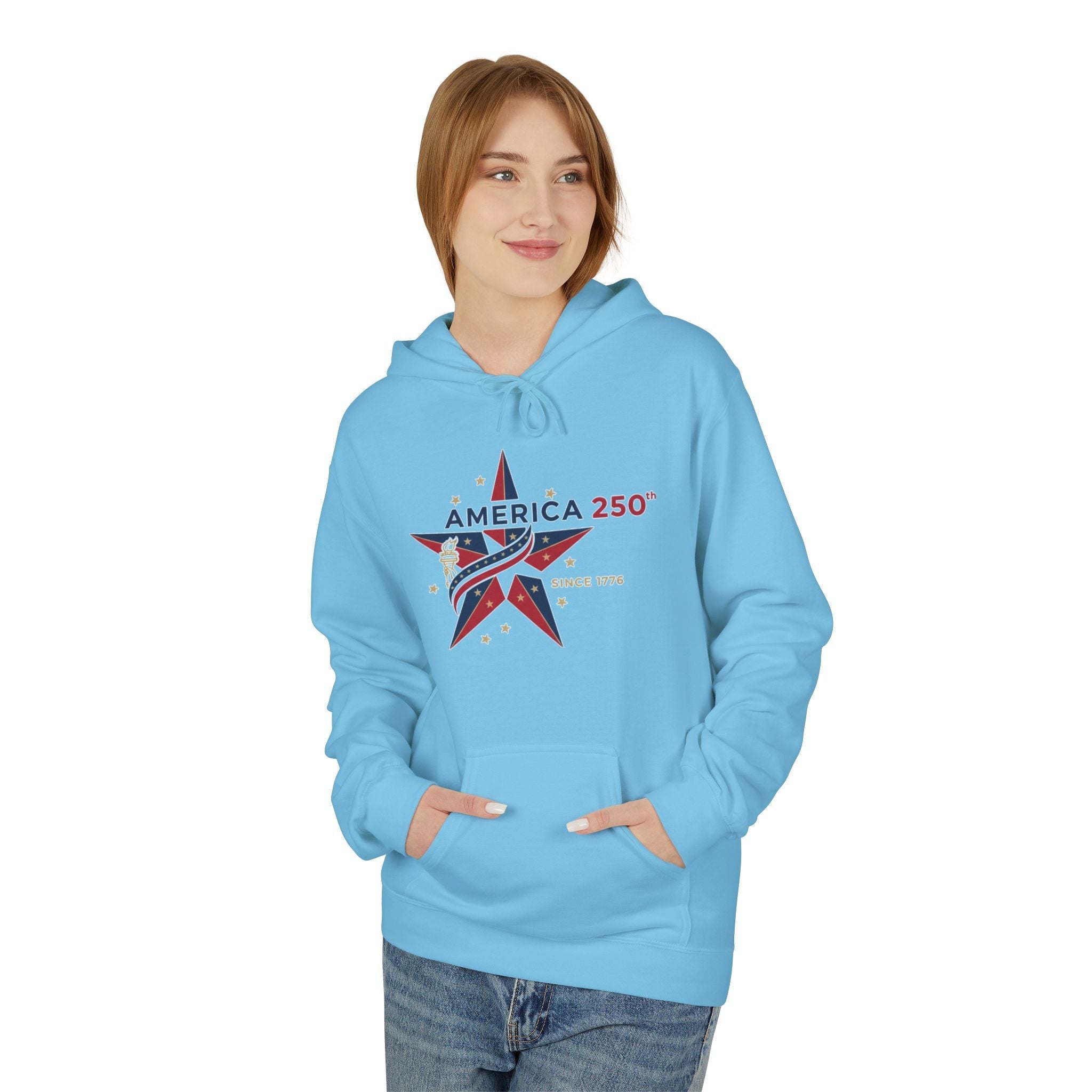 America Star 250 – USA Flag Patriotic Celebration Pullover