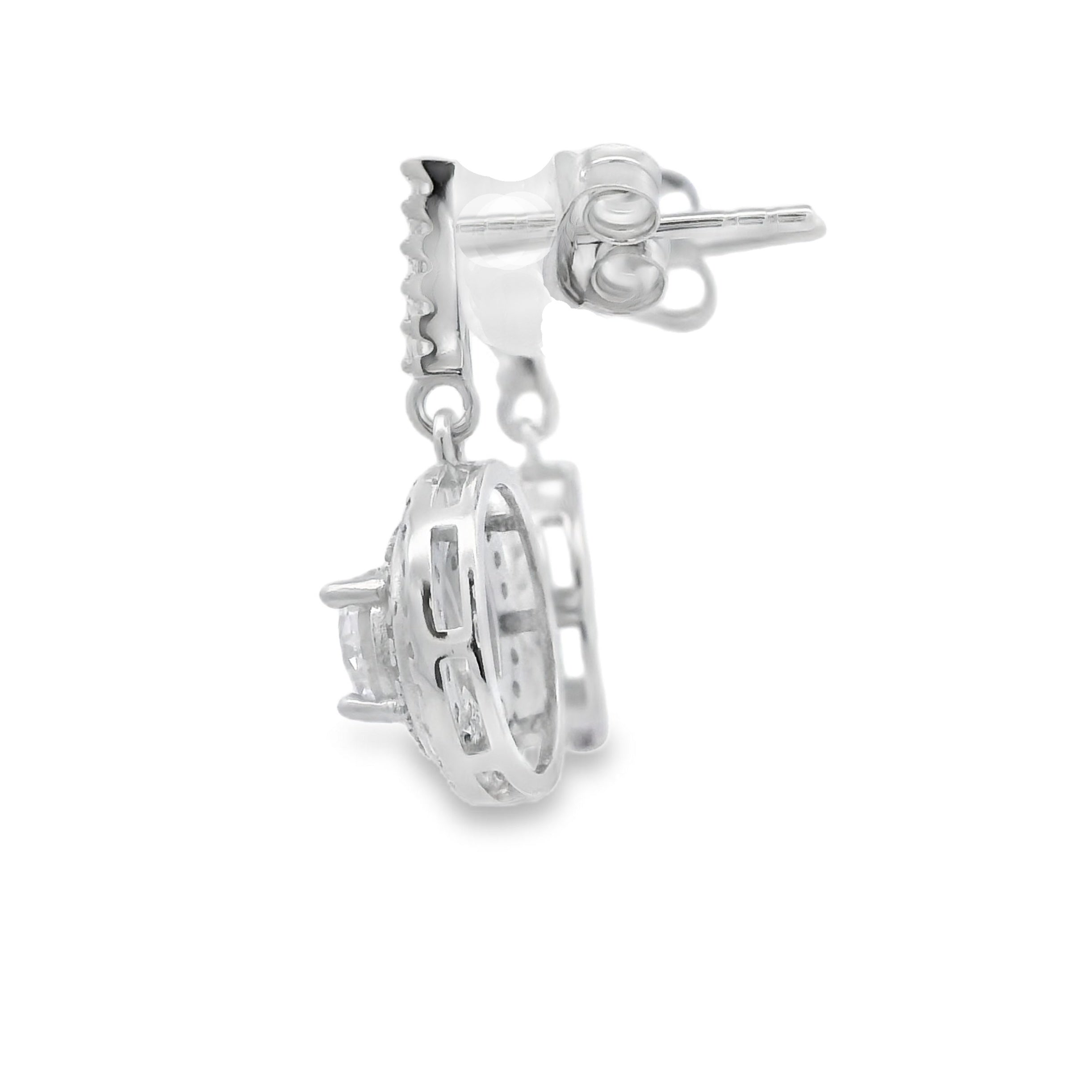 Cubic Zirconia Earrings Sterling Silver