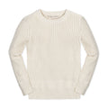 Organic Herringbone Detail Crew Neck Sweater
