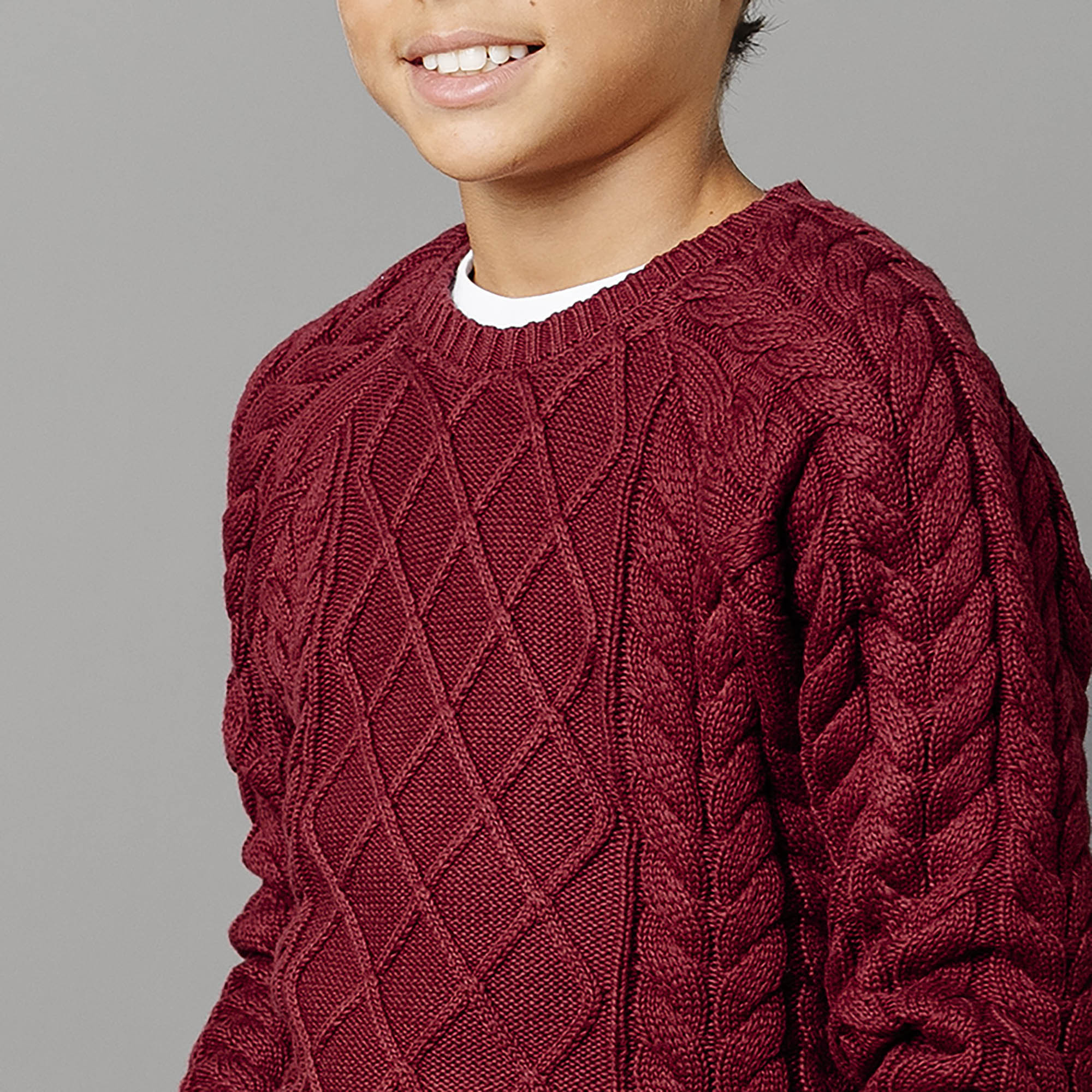 Organic Raglan Fisherman Sweater - Baby