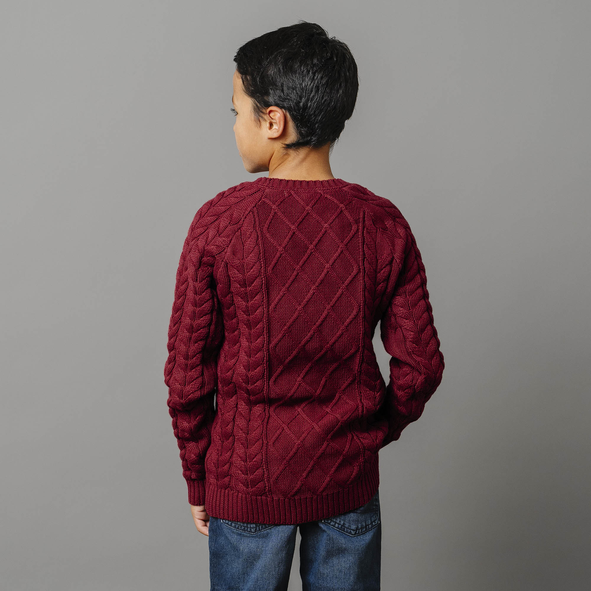 Organic Raglan Fisherman Sweater - Baby