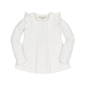 Organic Pintuck Flutter Knit Top