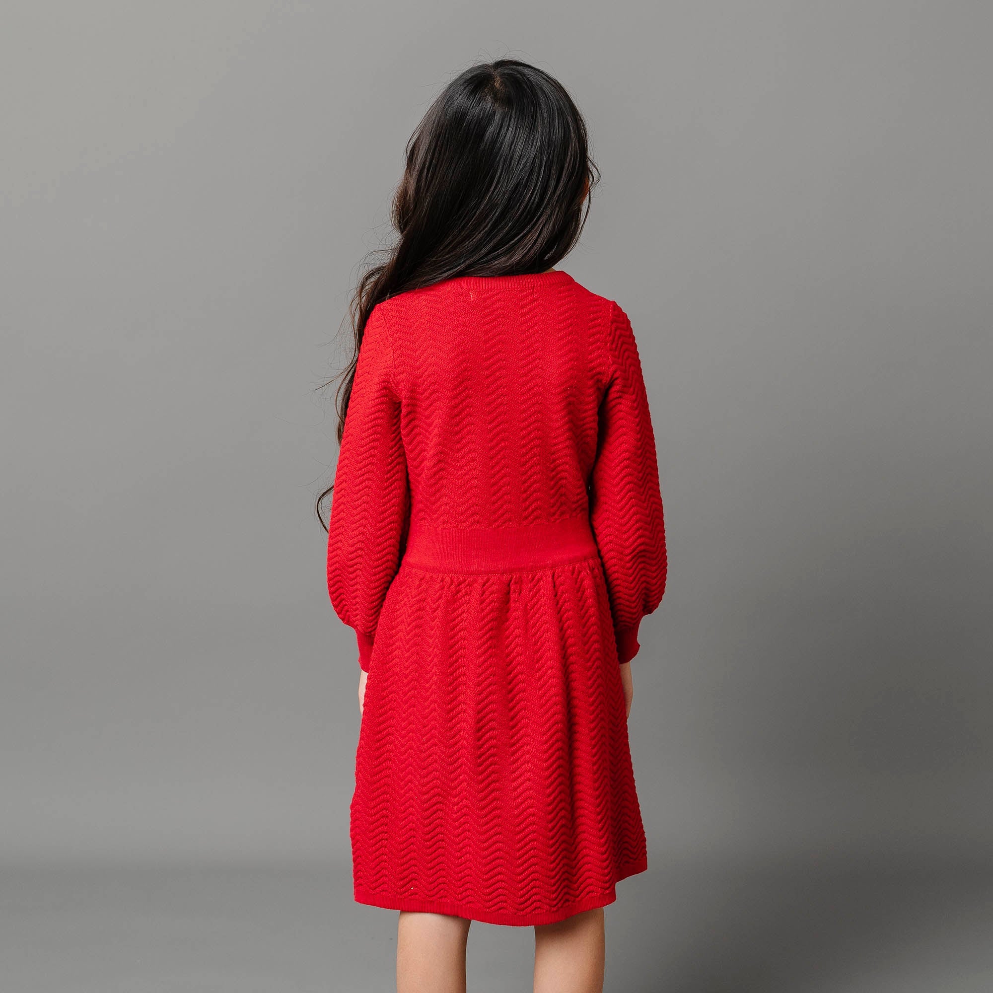 Organic Balloon Sleeve Sweater Dress - Baby