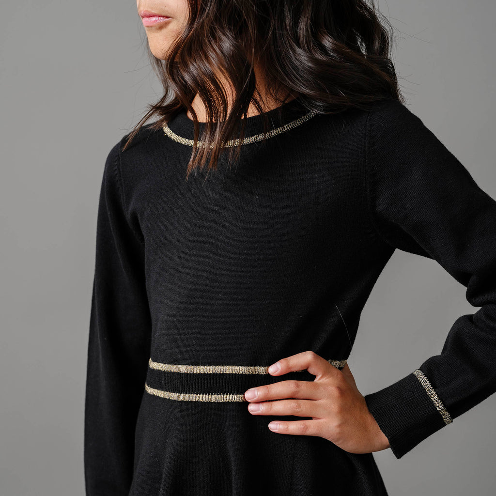 Organic Gold Tipped Sweater Dress