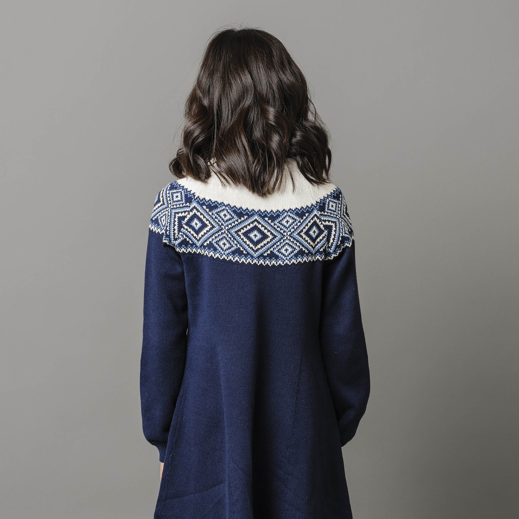 Organic Fair Isle Raglan Sweater Dress - Baby