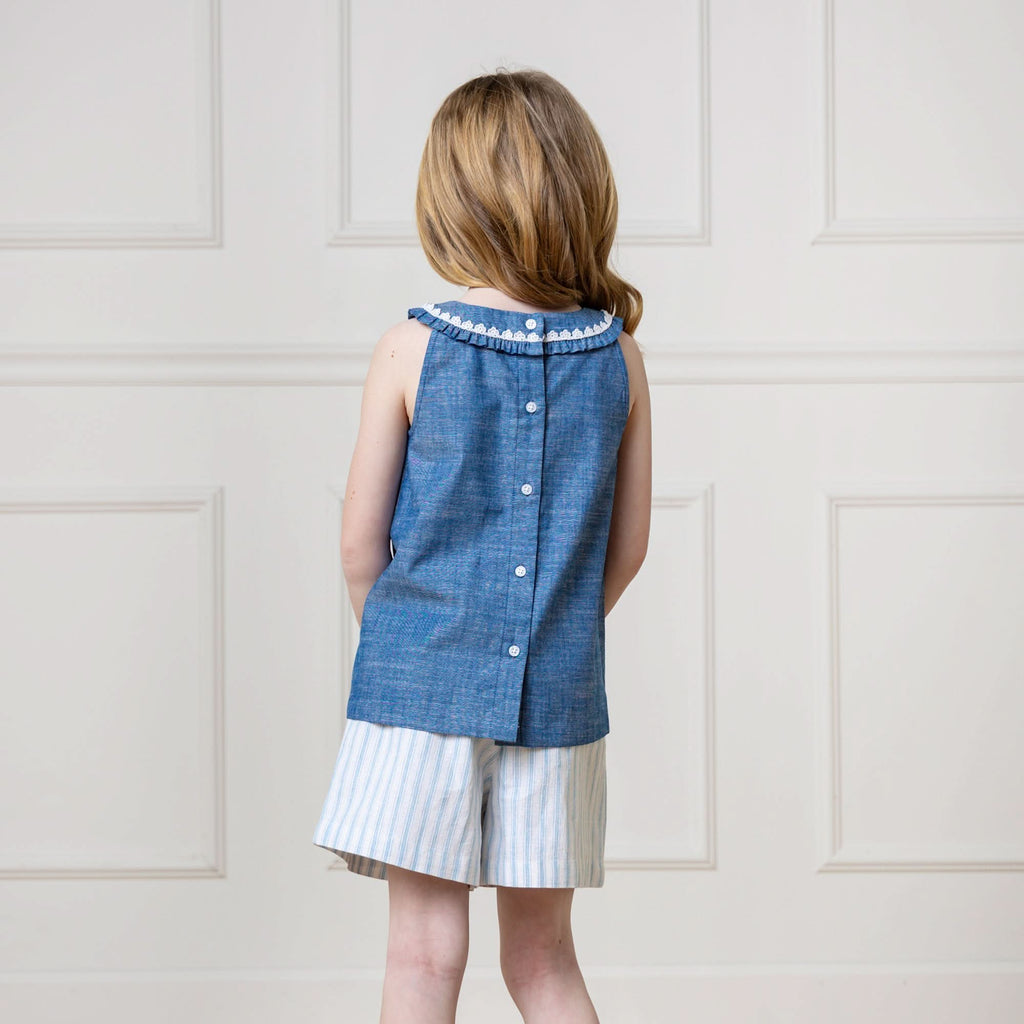 Linen Flat Front Short