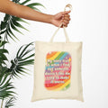 Bespattered Facade Rainbow "Toxic Trait" Canvas Tote Bag Reusable Carryall