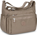 TEUEN Nylon Crossbody Bags for Women Waterproof Lightweight Large Travel Purses Multi-Pocket Pocketbooks Shoulder Bag