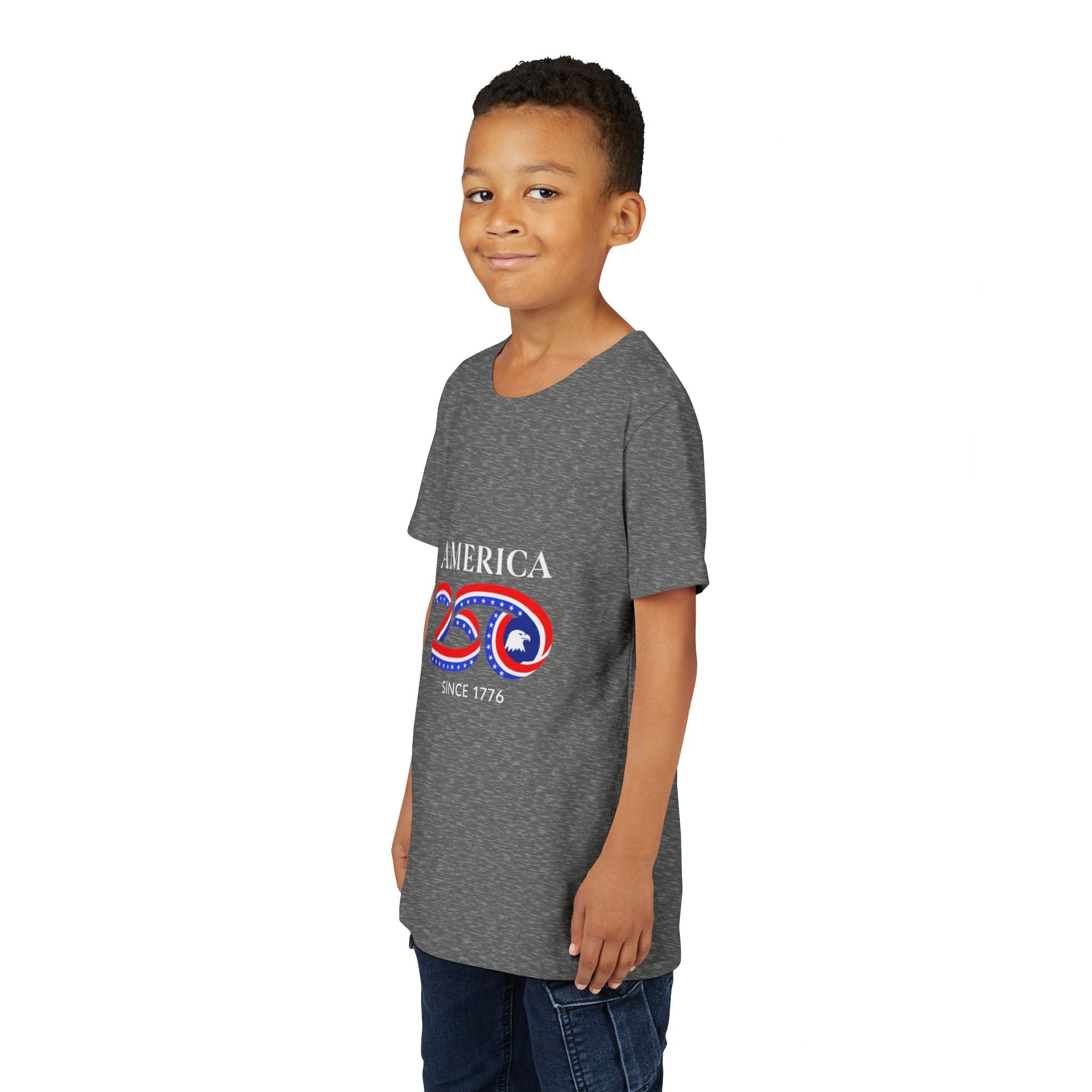 Youth Tee - "America 250 Since 1776" Patriotic 250th Anniversary Kids T-Shirt