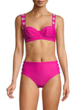 DKNY Grommet-Strap Underwire Bikini Top