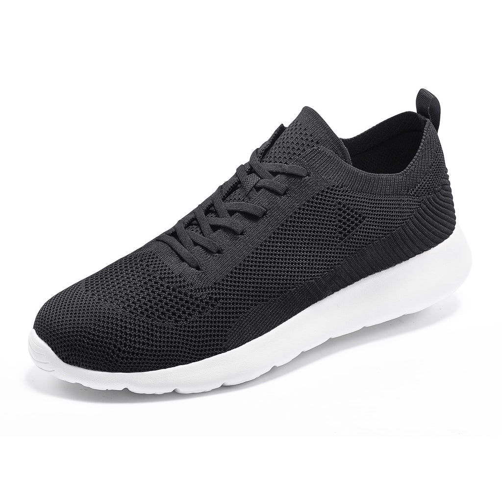 Grand Attack Mens Tennis Running Shoes - Slip On Soft Sole Walking Shoes Non-SlipComfortableLightweightBreathable Sports Shoes Black Size 10