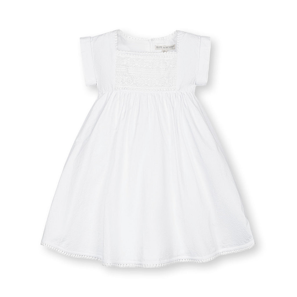 Organic Seersucker Empire Waist Dress