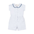 Linen Collared Button Front Romper