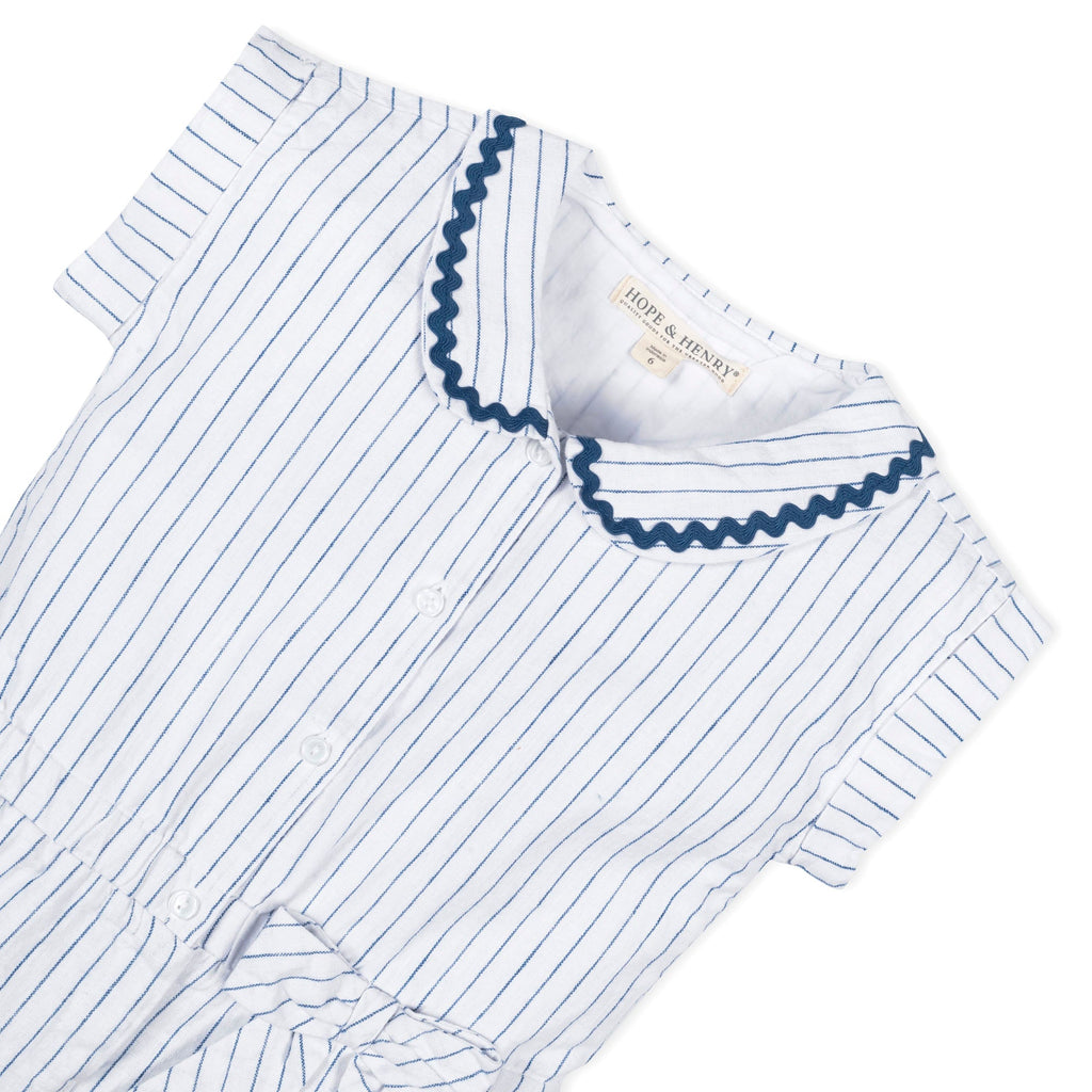 Linen Collared Button Front Romper