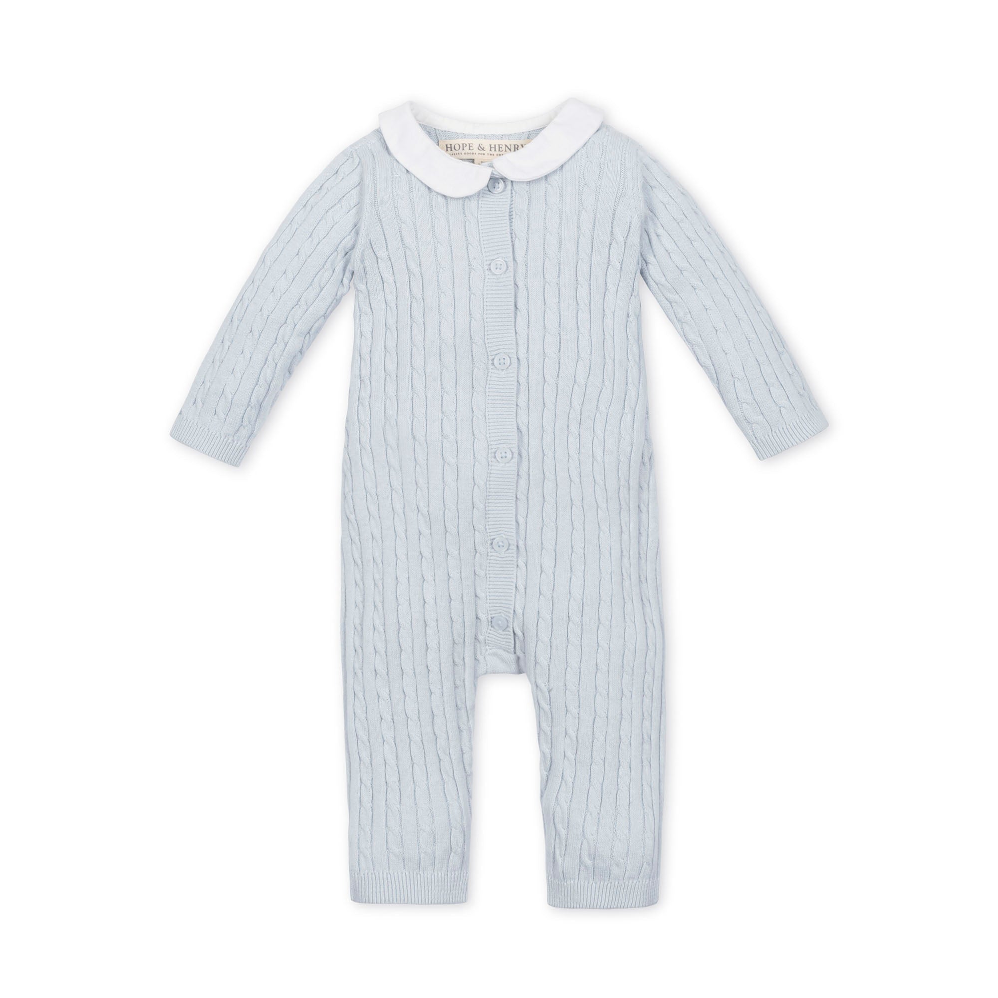 Organic Peter Pan Collar Sweater Romper
