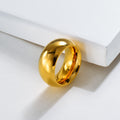 2020 New Hexagonal 18K Gold-Plated Stainless Steel Ring