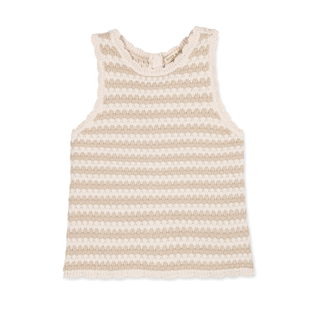 Organic Button Back Sweater Tank