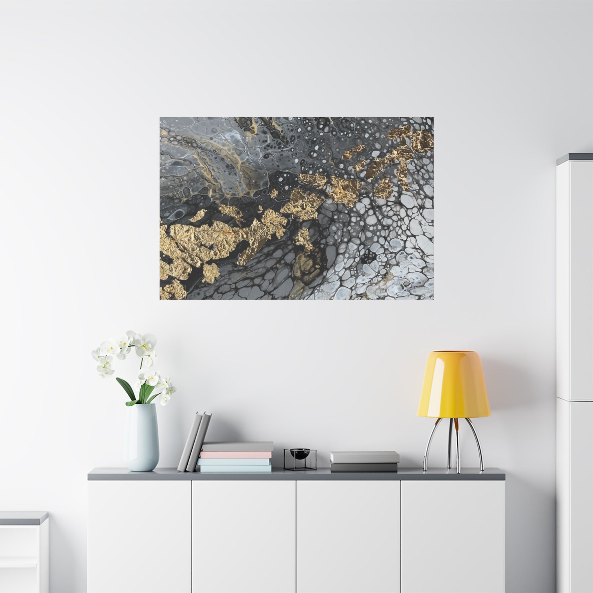 Bespattered Facade You're Golden Stretched Matte Canvas Art Prints | Multiple Sizes