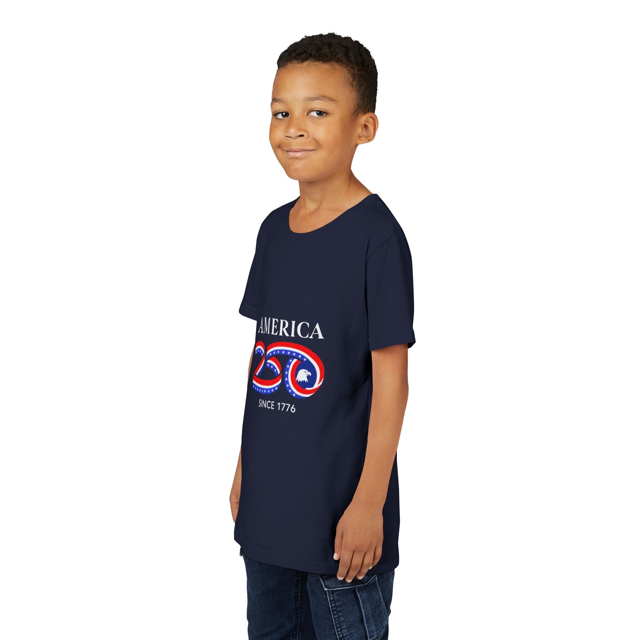 Youth Tee - "America 250 Since 1776" Patriotic 250th Anniversary Kids T-Shirt