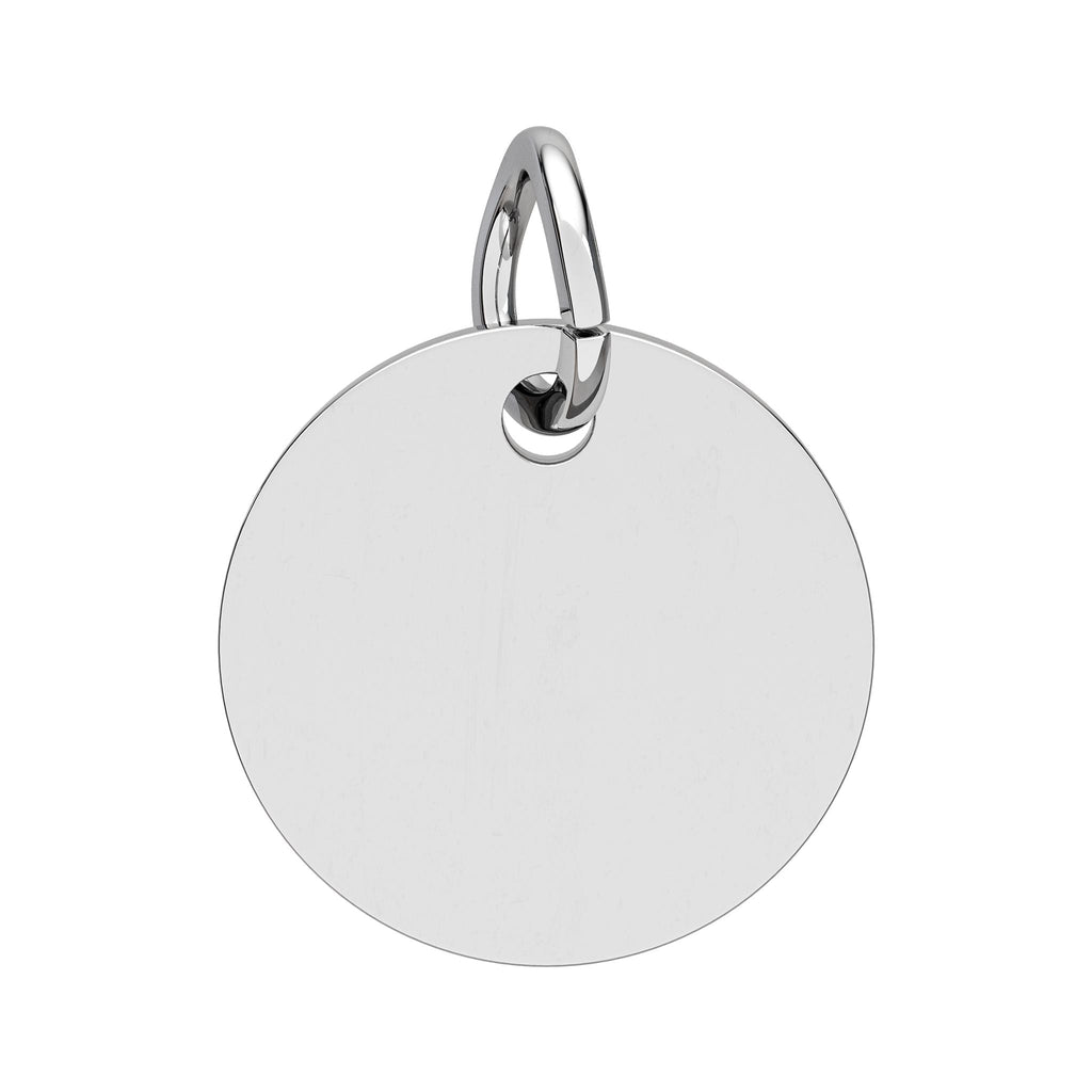 CUSTOM Birthstone Circle Charm — Personalized Initial Necklace Pendant