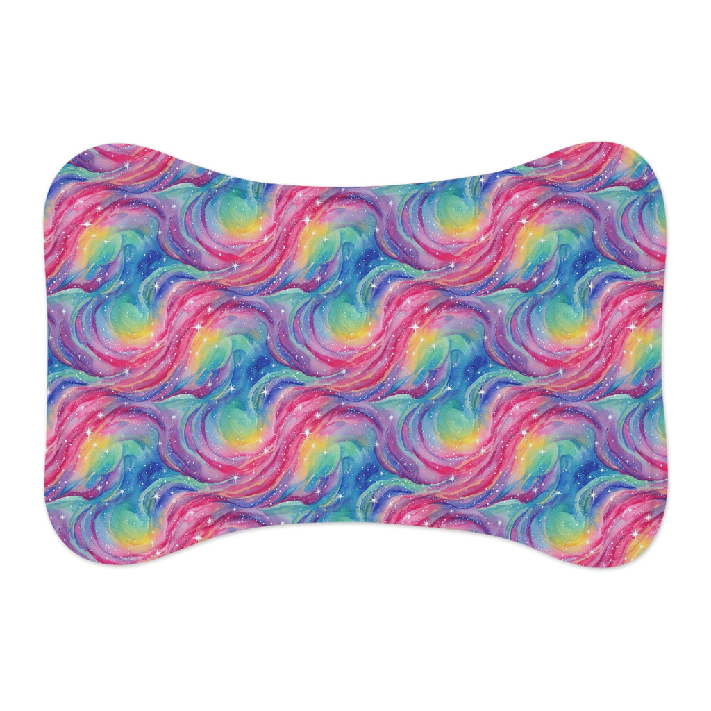 Bespattered Facade Rainbow Nebula Pet Feeding Mats (3 Shapes)