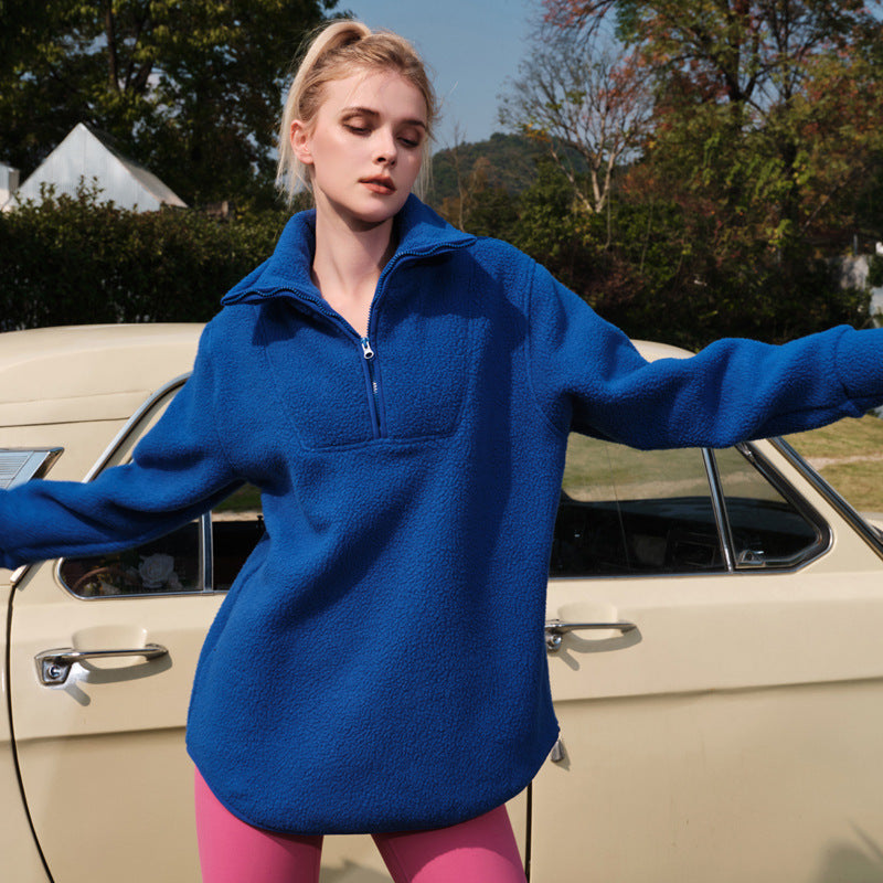 Thickened Cashmere Polar Fleece Women's Sports Jacket