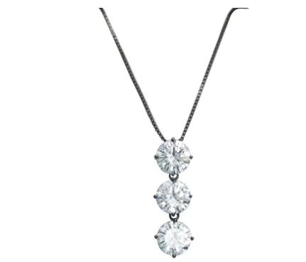 New Long Resin Crystal Pendant Sweater Necklace for Women