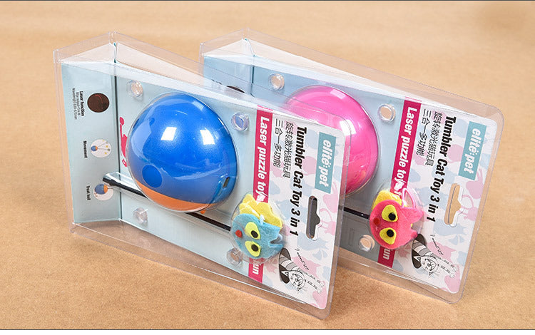 Electric New Wobble Toy for Cats with Treat Dispenser