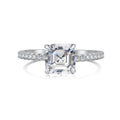 S925 Sterling Silver Ring with High Carbon Diamond