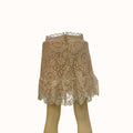 Lulus Always With Grace White Lace Ruffled Mini Skirt, Size Medium