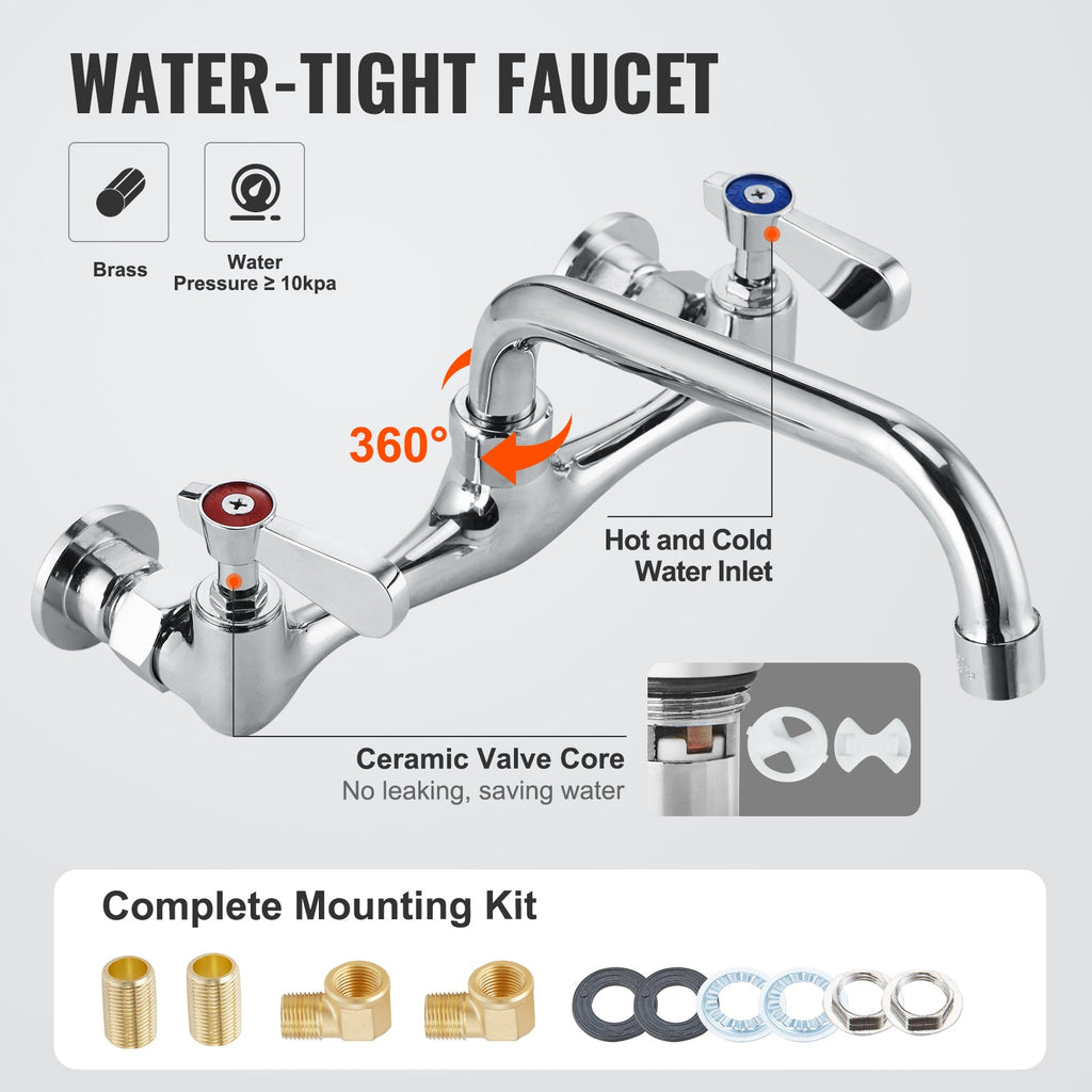 Stainless Steel Prep & Utility Sink, 1 Compartment Free Standing Small Sink Include Faucet & legs, 18'x41' Commercial Single Bowl Sinks for Garage, Restaurant, Kitchen, Laundry