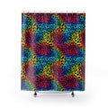 Bespattered Facade Rainbow Animal Print Shower Curtain