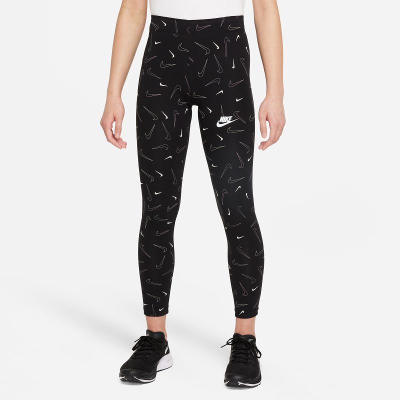 Nike Sportswear Favorites All Over Print Tight Girls, Size Medium