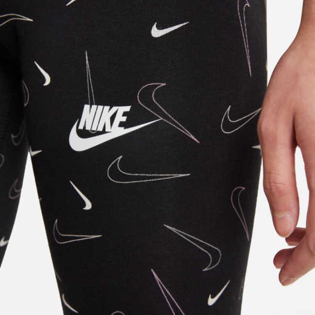 Nike Sportswear Favorites All Over Print Tight Girls, Size Medium