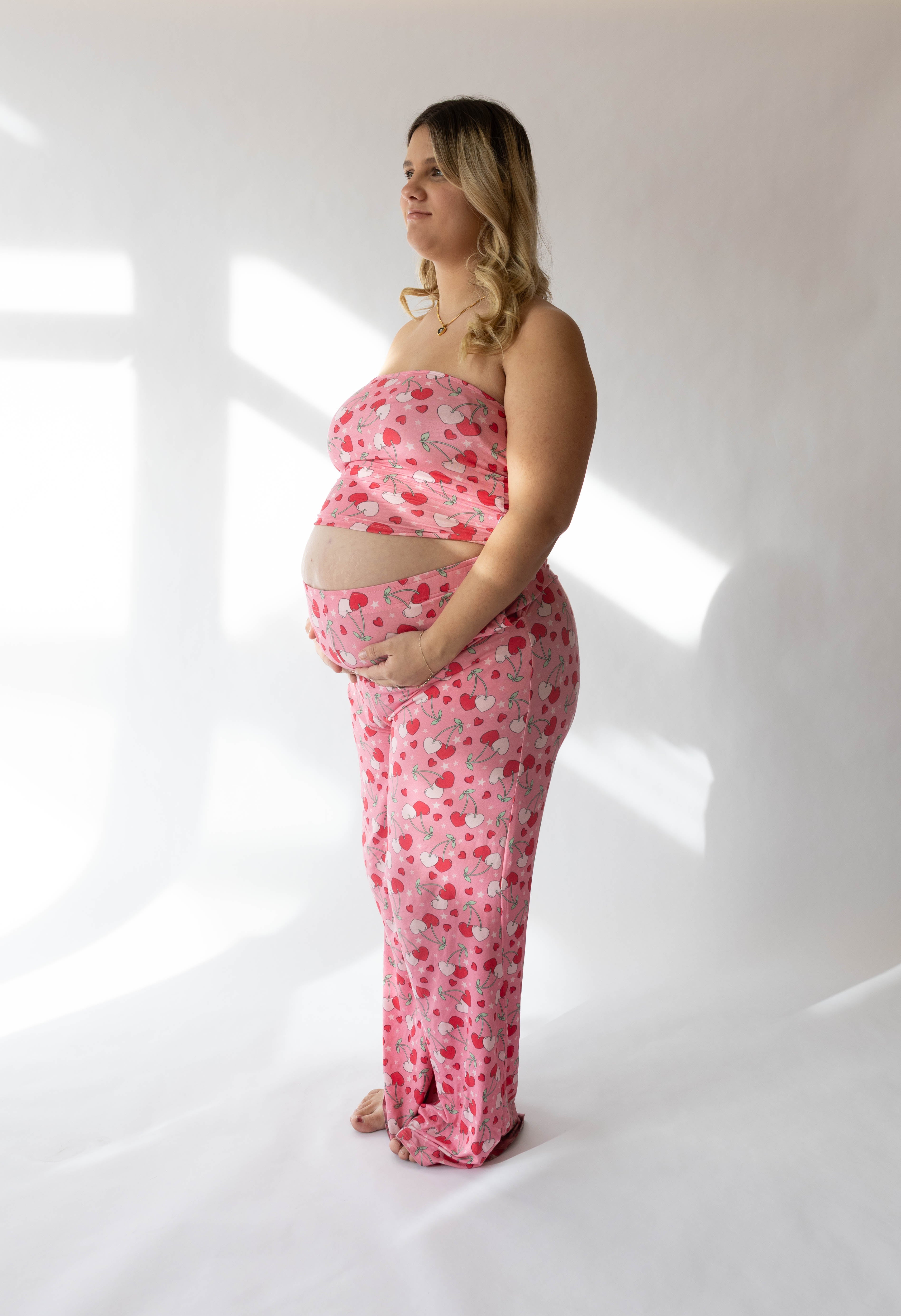 'Cool Mom' Women's Cherry Hearts Set