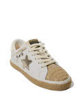 Vintage Havana Taupe Multi Raffia Sneaker, Size 6