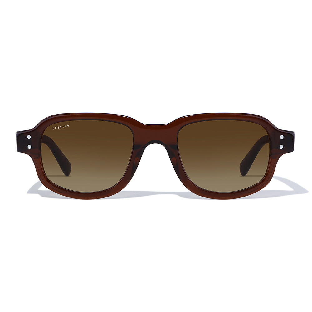 Tres 48mm Rectangle Sunglasses | Brown