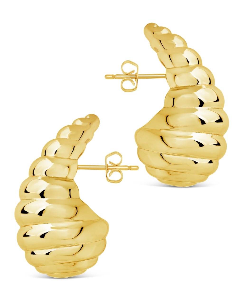 Corinne Twisted Polished Earrings