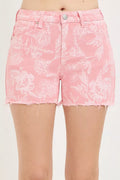 RISEN High Rise Printed Shorts